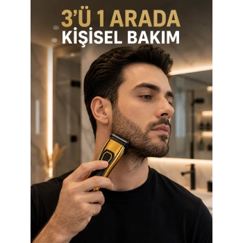 Saç, Sakal, Burun Ve Kulak Bakımı İçin Çok Amaçlı Tıraş Makinesi