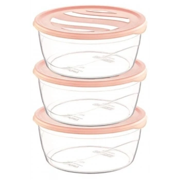 Saklama Kabı Karizma Yuvarlak 3lü No:2 -ÇNK2149