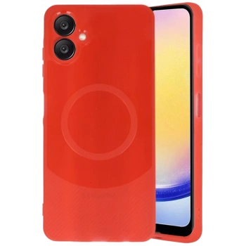 Samsung A06 Kılıf Maya Karbon Kapak - Kırmızı