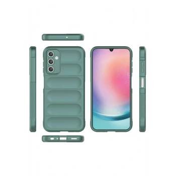 Samsung A36 Kılıf Optimum Silikon - Koyu Yeşil