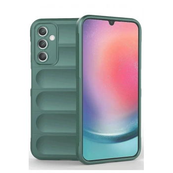 Samsung A36 Kılıf Optimum Silikon - Koyu Yeşil