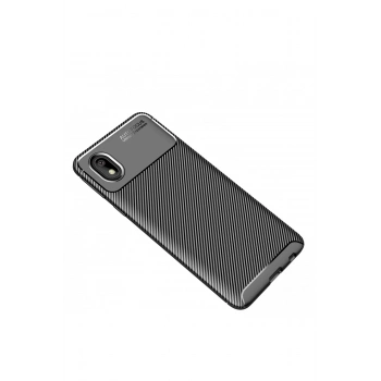 Samsung Galaxy A01 Core Kılıf Auto Focus Karbon Kapak - Siyah