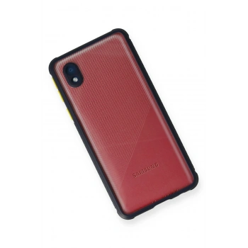 Samsung Galaxy A01 Core Kılıf Miami Şeffaf Silikon - Lacivert