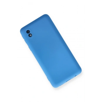 Samsung Galaxy A01 Core Kılıf Nano içi Kadife Silikon - Mavi