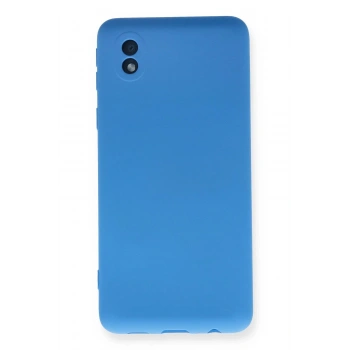 Samsung Galaxy A01 Core Kılıf Nano içi Kadife Silikon - Mavi