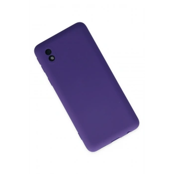 Samsung Galaxy A01 Core Kılıf Nano içi Kadife Silikon - Mor