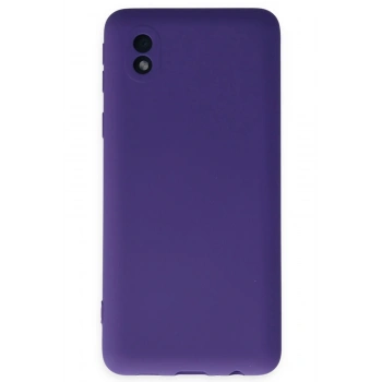 Samsung Galaxy A01 Core Kılıf Nano içi Kadife Silikon - Mor