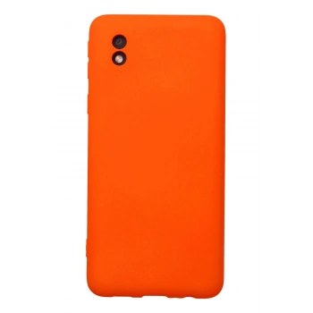 Samsung Galaxy A01 Core Kılıf Nano içi Kadife Silikon - Turuncu