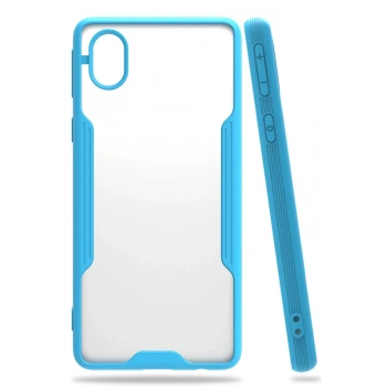 Samsung Galaxy A01 Core Kılıf Platin Silikon - Mavi