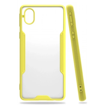 Samsung Galaxy A01 Core Kılıf Platin Silikon - Sarı