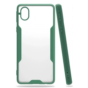 Samsung Galaxy A01 Core Kılıf Platin Silikon - Yeşil