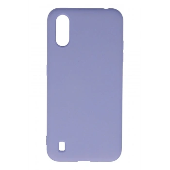 Samsung Galaxy A01 Kılıf Nano içi Kadife Silikon - Lila
