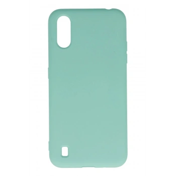 Samsung Galaxy A01 Kılıf Nano içi Kadife Silikon - Turkuaz