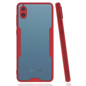 Samsung Galaxy A02 Kılıf Platin Silikon - Kırmızı