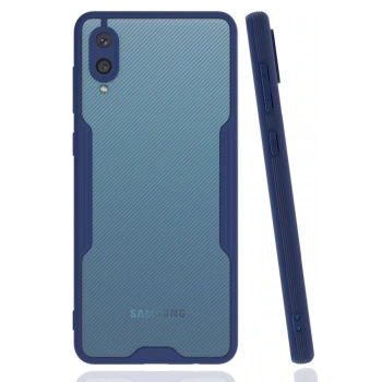 Samsung Galaxy A02 Kılıf Platin Silikon - Lacivert