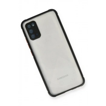 Samsung Galaxy A02S Kılıf Miami Şeffaf Silikon - Siyah