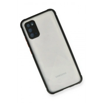Samsung Galaxy A02S Kılıf Miami Şeffaf Silikon - Siyah