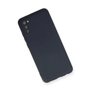 Samsung Galaxy A02S Kılıf Nano içi Kadife Silikon - Lacivert