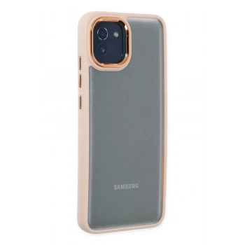 Samsung Galaxy A03 Kılıf Dora Kapak - Pudra