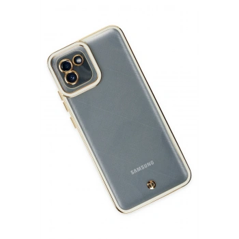 Samsung Galaxy A03 Kılıf Liva Lens Silikon - Beyaz