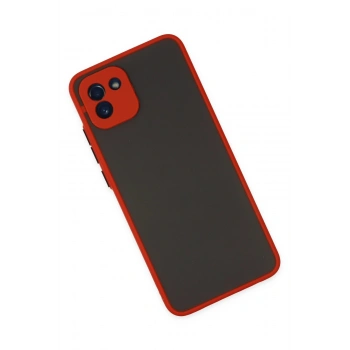 Samsung Galaxy A03 Kılıf Montreal Silikon Kapak - Kırmızı