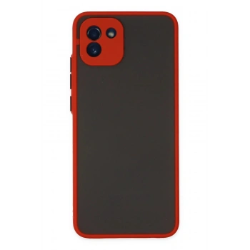 Samsung Galaxy A03 Kılıf Montreal Silikon Kapak - Kırmızı