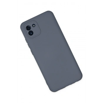 Samsung Galaxy A03 Kılıf Nano içi Kadife Silikon - Gri