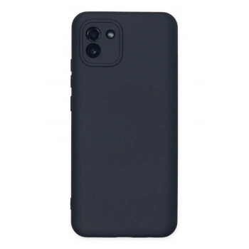 Samsung Galaxy A03 Kılıf Nano içi Kadife Silikon - Lacivert