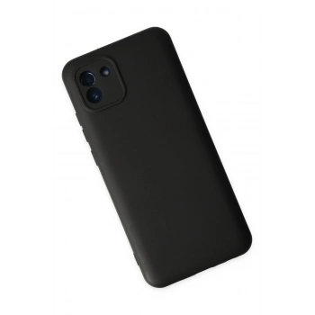 Samsung Galaxy A03 Kılıf Nano içi Kadife Silikon - Siyah