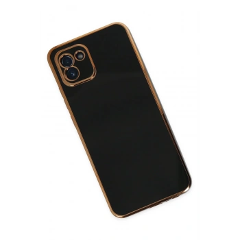 Samsung Galaxy A03 Kılıf Volet Silikon - Siyah