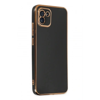 Samsung Galaxy A03 Kılıf Volet Silikon - Siyah