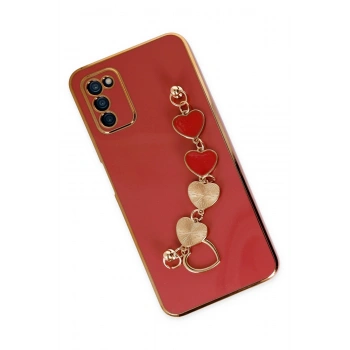 Samsung Galaxy A03S Kılıf Esila Silikon - Kırmızı