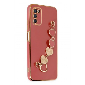 Samsung Galaxy A03S Kılıf Esila Silikon - Kırmızı