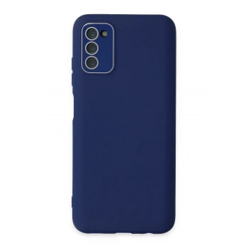 Samsung Galaxy A03S Kılıf Lansman Glass Kapak - Sky Blue