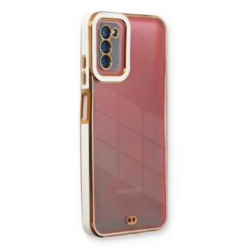 Samsung Galaxy A03S Kılıf Liva Lens Silikon - Beyaz
