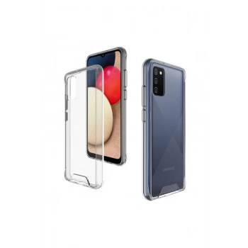 Samsung Galaxy A03S Kılıf Lüx Şeffaf Silikon