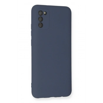 Samsung Galaxy A03S Kılıf Nano içi Kadife Silikon - Gri