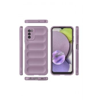 Samsung Galaxy A03S Kılıf Optimum Silikon - Mor