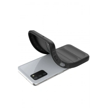 Samsung Galaxy A03S Kılıf Optimum Silikon - Siyah