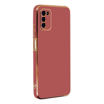 Samsung Galaxy A03S Kılıf Volet Silikon - Kırmızı