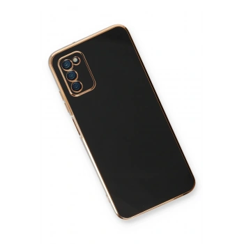 Samsung Galaxy A03S Kılıf Volet Silikon - Siyah