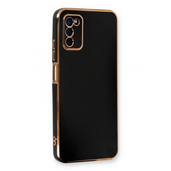 Samsung Galaxy A03S Kılıf Volet Silikon - Siyah