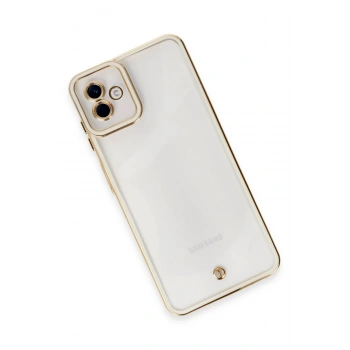 Samsung Galaxy A04 Kılıf Liva Lens Silikon - Beyaz