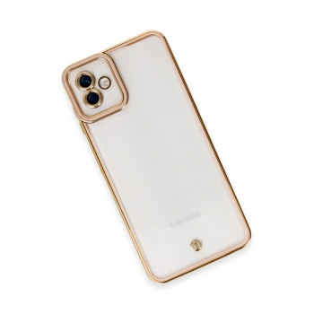 Samsung Galaxy A04 Kılıf Liva Lens Silikon - Rose