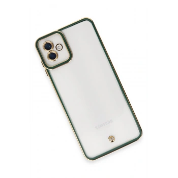 Samsung Galaxy A04 Kılıf Liva Lens Silikon - Yeşil
