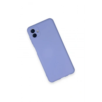 Samsung Galaxy A04 Kılıf Nano içi Kadife Silikon - Lila
