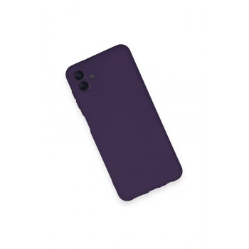 Samsung Galaxy A04 Kılıf Nano içi Kadife Silikon - Mor