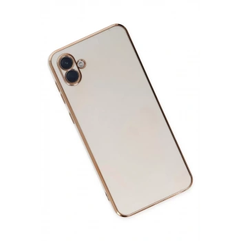 Samsung Galaxy A04 Kılıf Volet Silikon - Beyaz