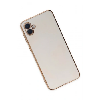 Samsung Galaxy A04 Kılıf Volet Silikon - Beyaz