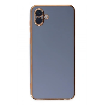 Samsung Galaxy A04 Kılıf Volet Silikon - Mavi